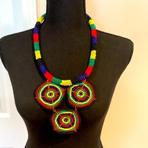 Sassy Jones Beaded Tribal Necklace